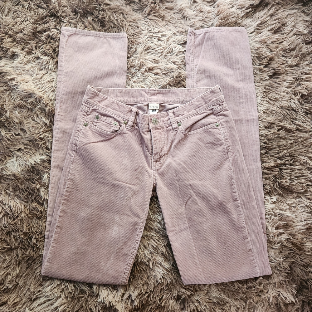 Y2K J. Crew Vintage Matchstick Corduroy City Fit And Skinny Women's 26 Tall Soft